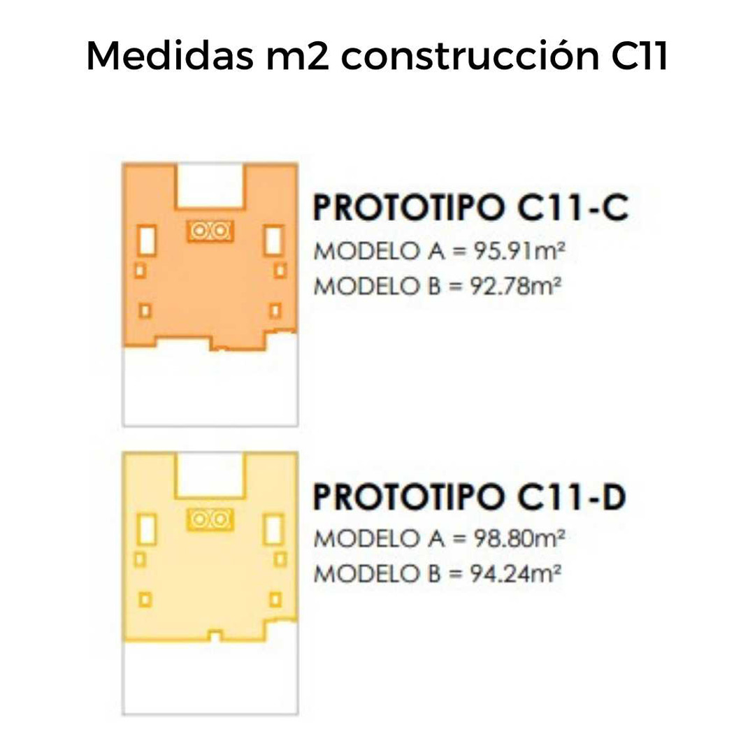 Nogal C11, en Vialba, medidas