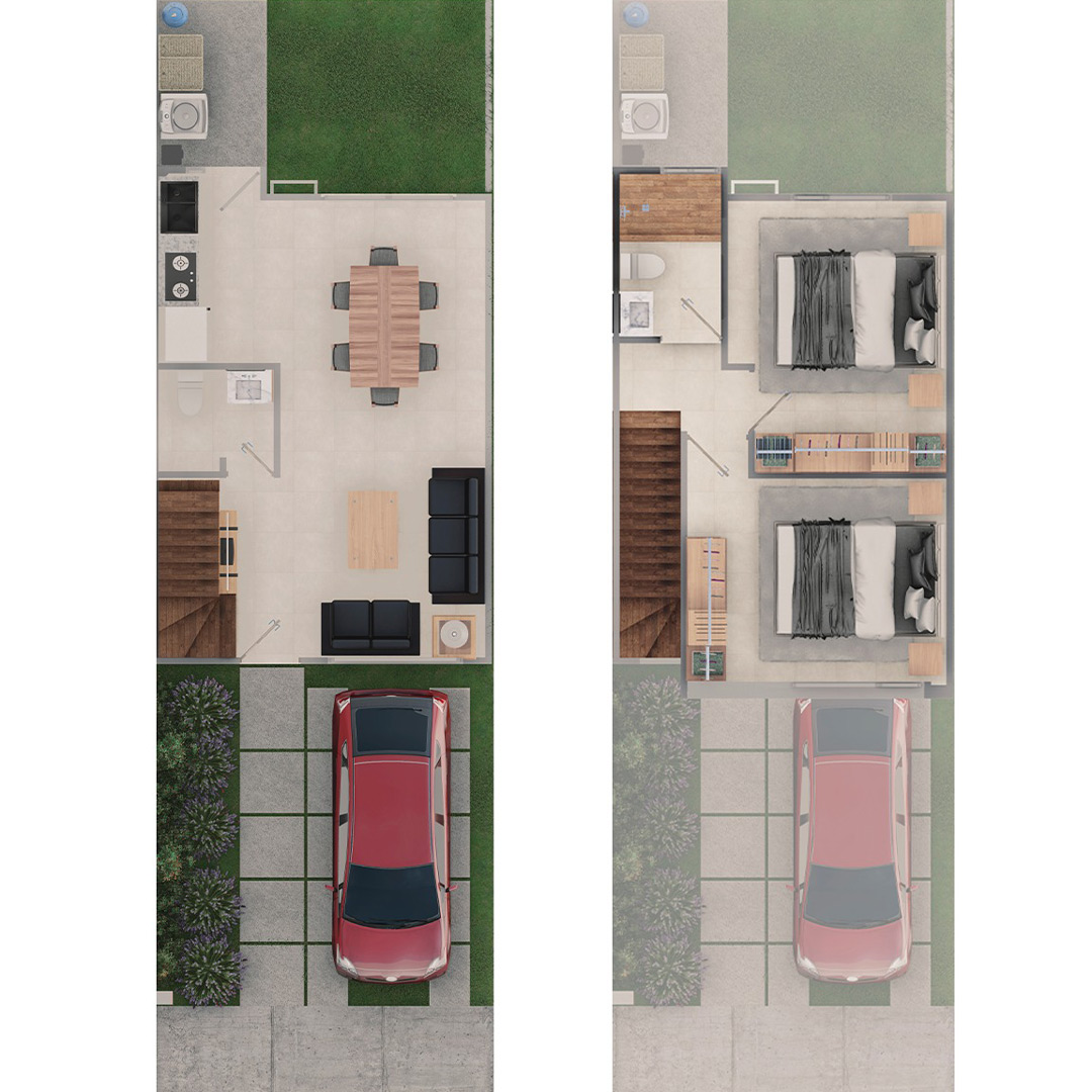 Tinijaro T01, en Vialba, plano